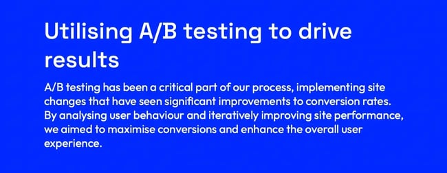 ab testing snippet from karman digital